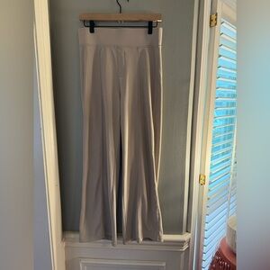 Move Theology Brown Pleated Wide Leg Pants for Casual Wear